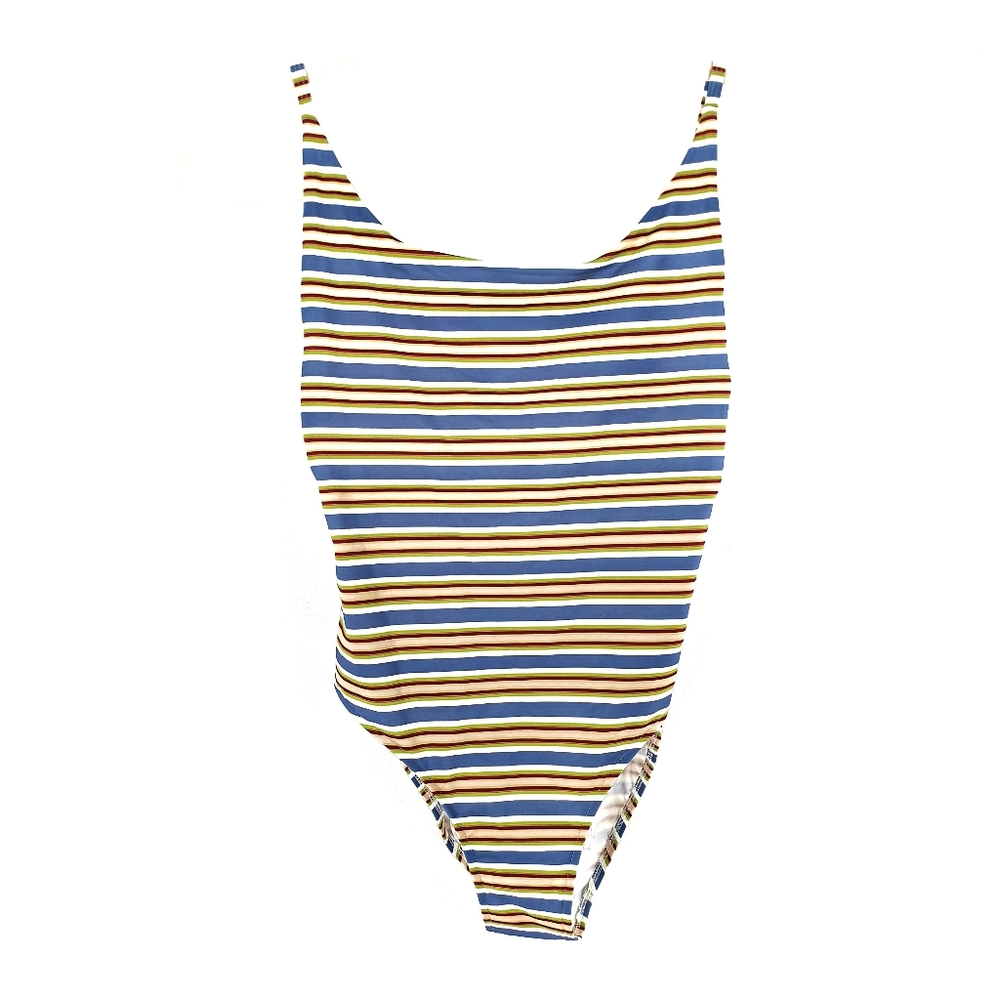 NWOT Quicksilver Striped Swimsuit